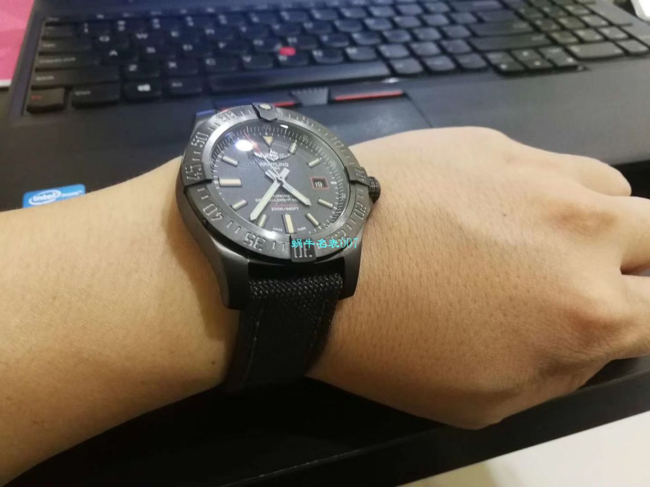 【 Video analysis 专柜原单 Breitling 复仇者黑鸟】 Breitling 机械计时系列V1731110/BD74/109W/M20BASA.1 wrist watch  / BL093