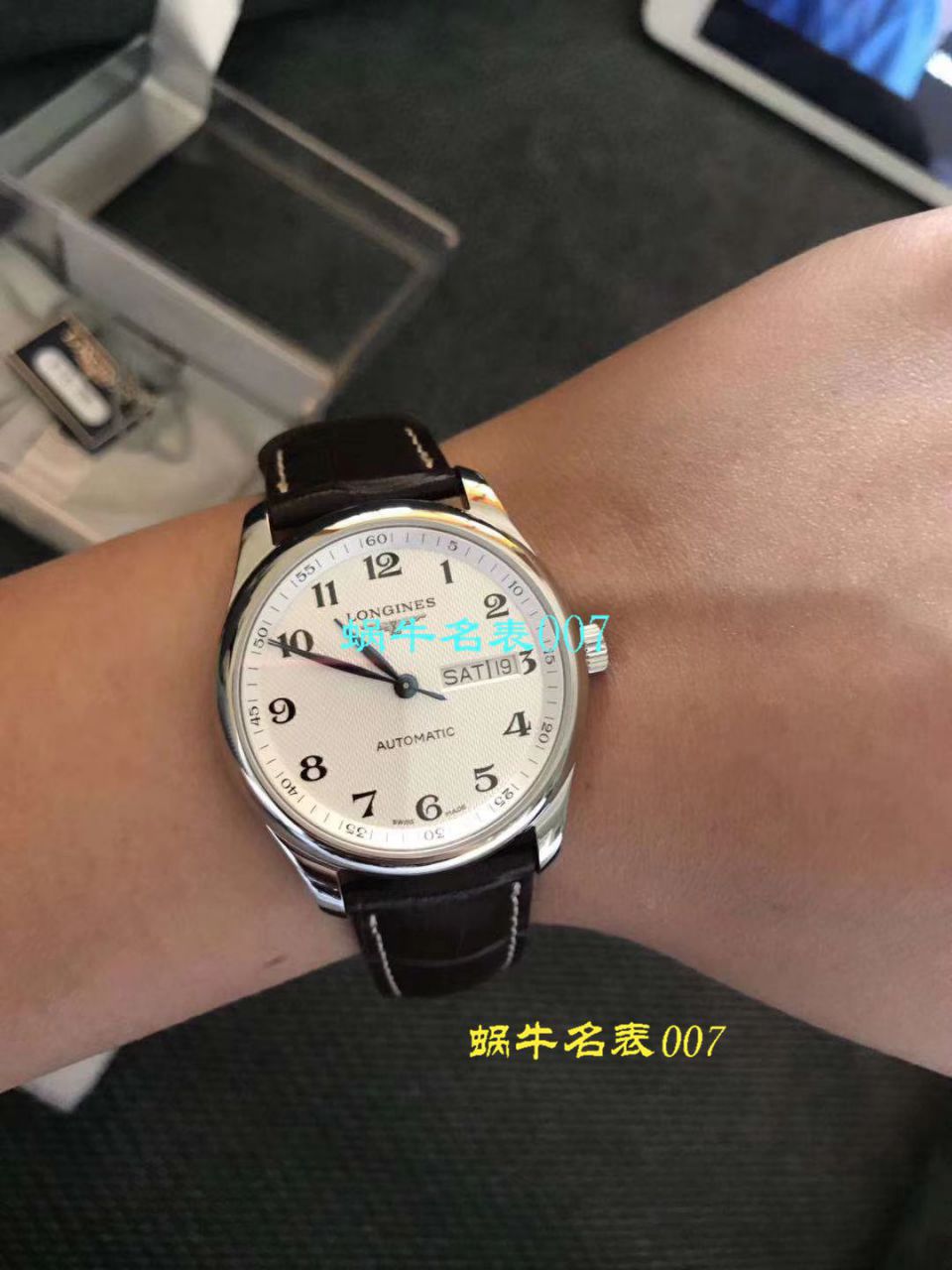 【 Video analysis 台湾 Factory KZ出品 top 1:1复刻高仿手表】 Longines 名匠双历系列L2.755.4.78.6 wrist watch  / L072
