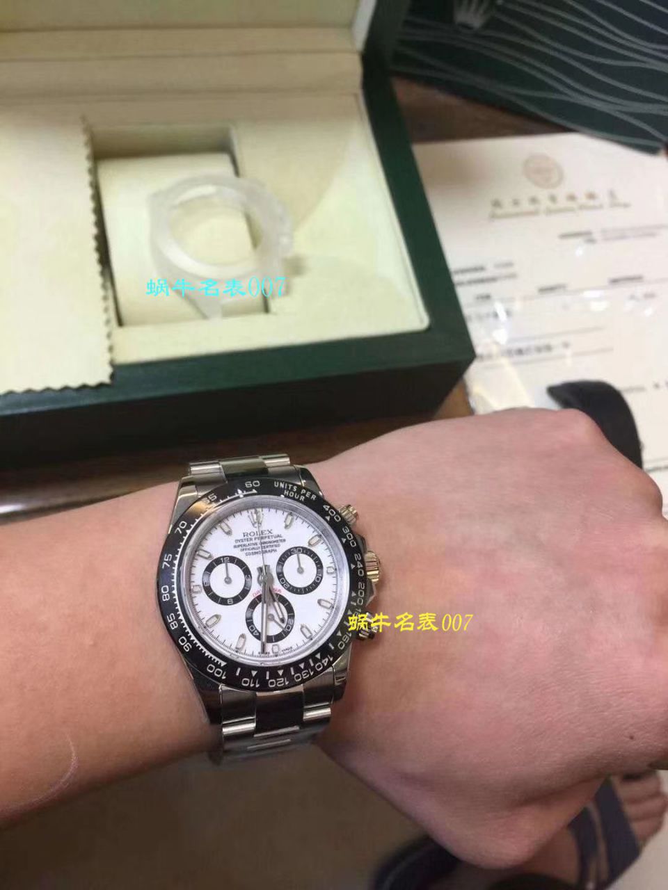 ROLEX Rolex  Cosmograph Daytona  Ditongna 系列116500LN-78590 wrist watch 【N Factory 一比一超A高仿手表】N Factory 神作～904钢原装结构4130 Ditongna  / R297