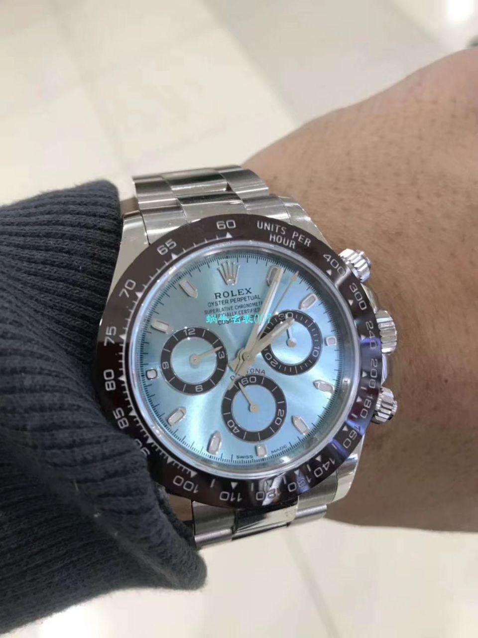  Rolex  Cosmograph Daytona  Ditongna 系列116500LN-78590 top 复刻高仿白盘 wrist watch 熊猫迪【最新升级版904L Ditongna ，速度来秒，N Factory 神作～原装结构4130 Ditongna 】 / R296