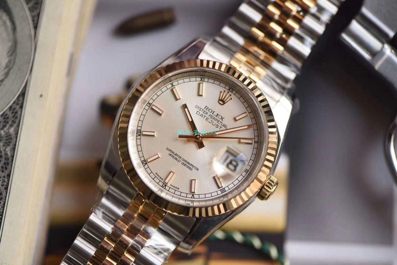  Rolex   Datejust 系列116233银盘纪念型 watchband   wrist watch ,116233金盘镶钻,116233黑盘纪念 watchband  ,m126233-0015【AR一比一复刻高仿手表】 / R277