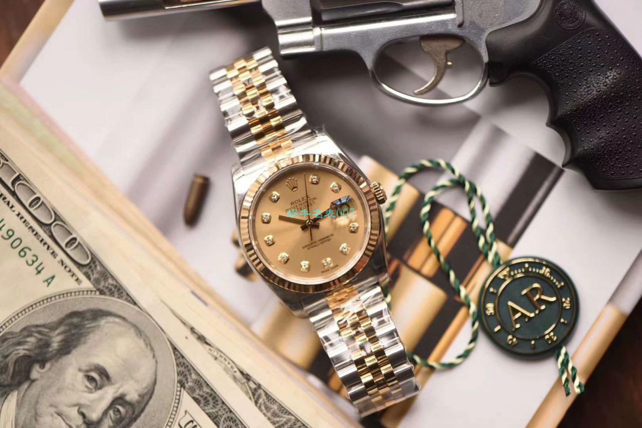  Rolex   Datejust 系列116233银盘纪念型 watchband   wrist watch ,116233金盘镶钻,116233黑盘纪念 watchband  ,m126233-0015【AR一比一复刻高仿手表】 / R277