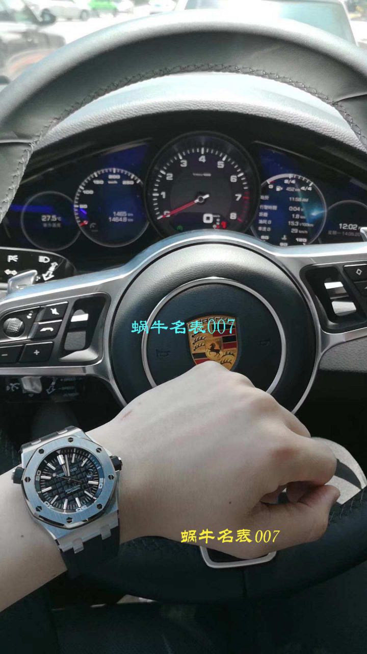 【JF一比一超A高仿】 Video analysis Audemars Piguet  Royal Oak Offshore 系列15703ST.OO.A002CA.01 wrist watch ，全新V9S超强版正式闪亮登场 / AP156