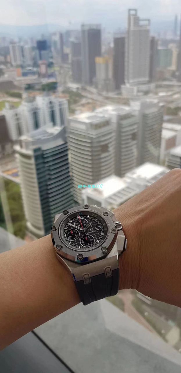 【JF一比一超A高仿】 Video analysis Audemars Piguet  Royal Oak Offshore 系列15703ST.OO.A002CA.01 wrist watch ，全新V9S超强版正式闪亮登场 / AP156
