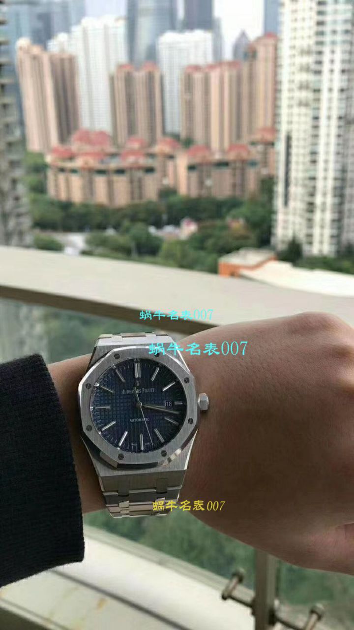 【JF一比一超A高仿手表】Audemars Piguet 皇家橡树系列15400ST.OO.1220ST.04 wrist watch  / AP129