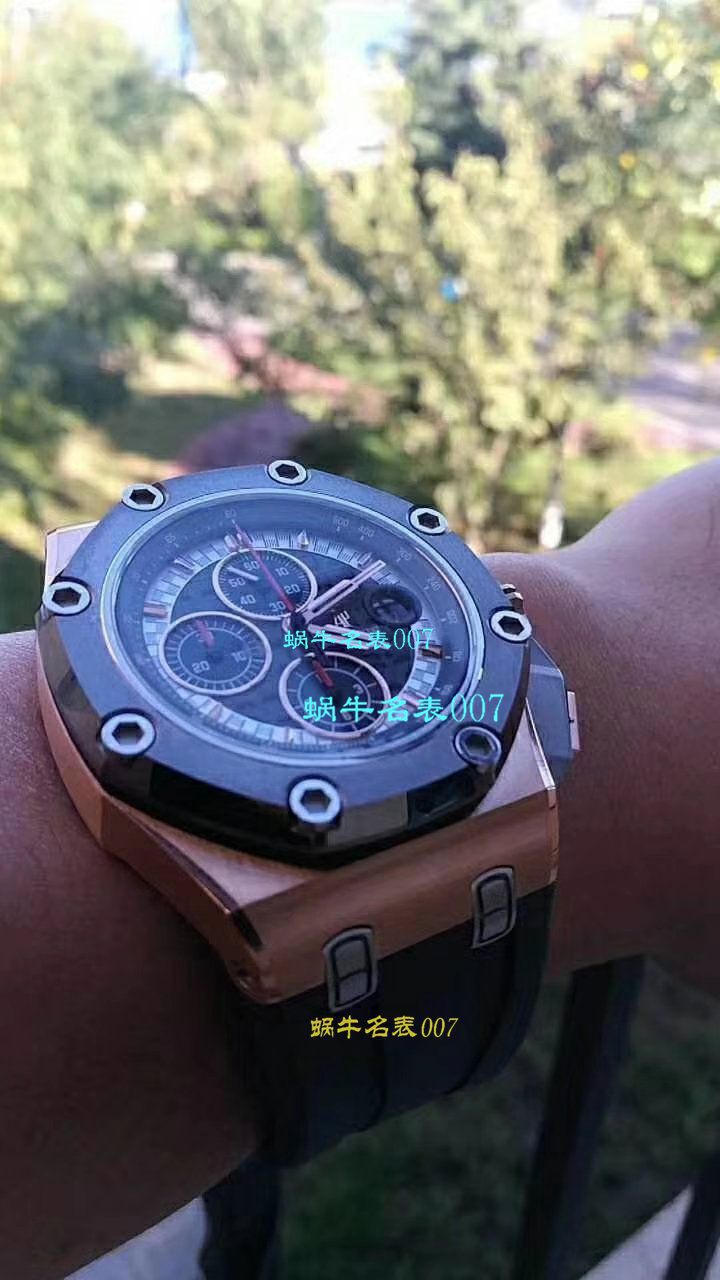 【独家 Video analysis JF Factory 一比一复刻高仿手表】Audemars Piguet 舒马赫限量版26568OM.OO.A004CA.01男表 / JF AP 26568OM