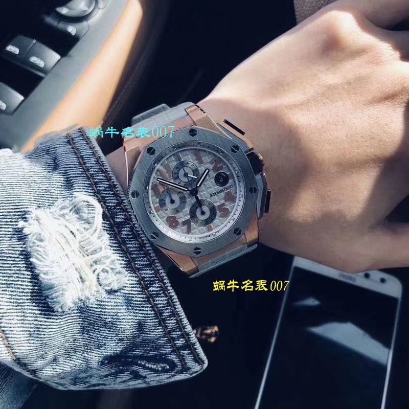 【 Video analysis JF Factory 一比一高精仿手表】Audemars Piguet AP Royal Oak Offshore 詹姆斯签名特别版26210OI.OO.A109CR.01 wrist watch  / APDB043