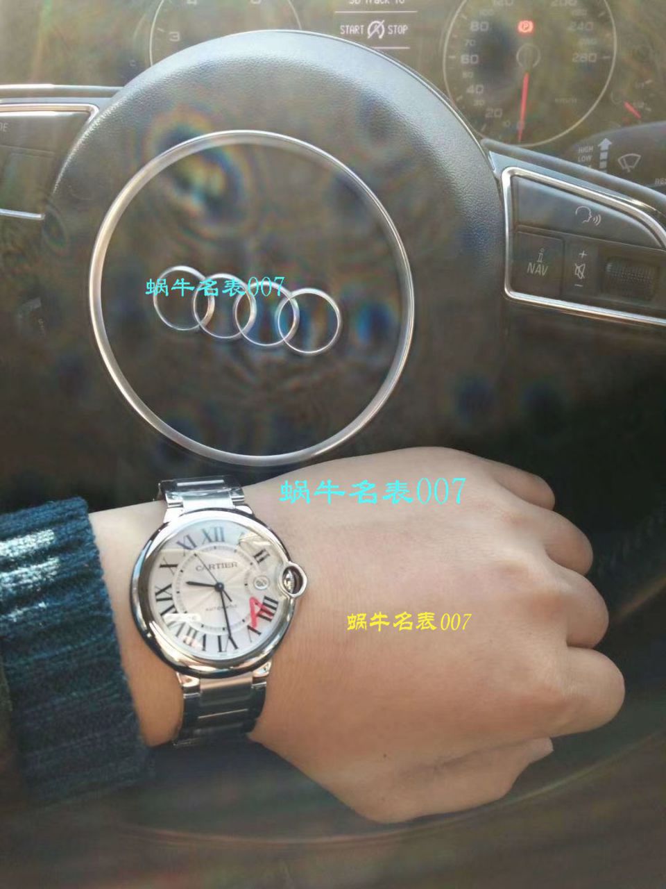 【HVVB6一比一超A高仿手表】 Cartier  蓝气球系列WSBB0003男士机械 wrist watch  / K137