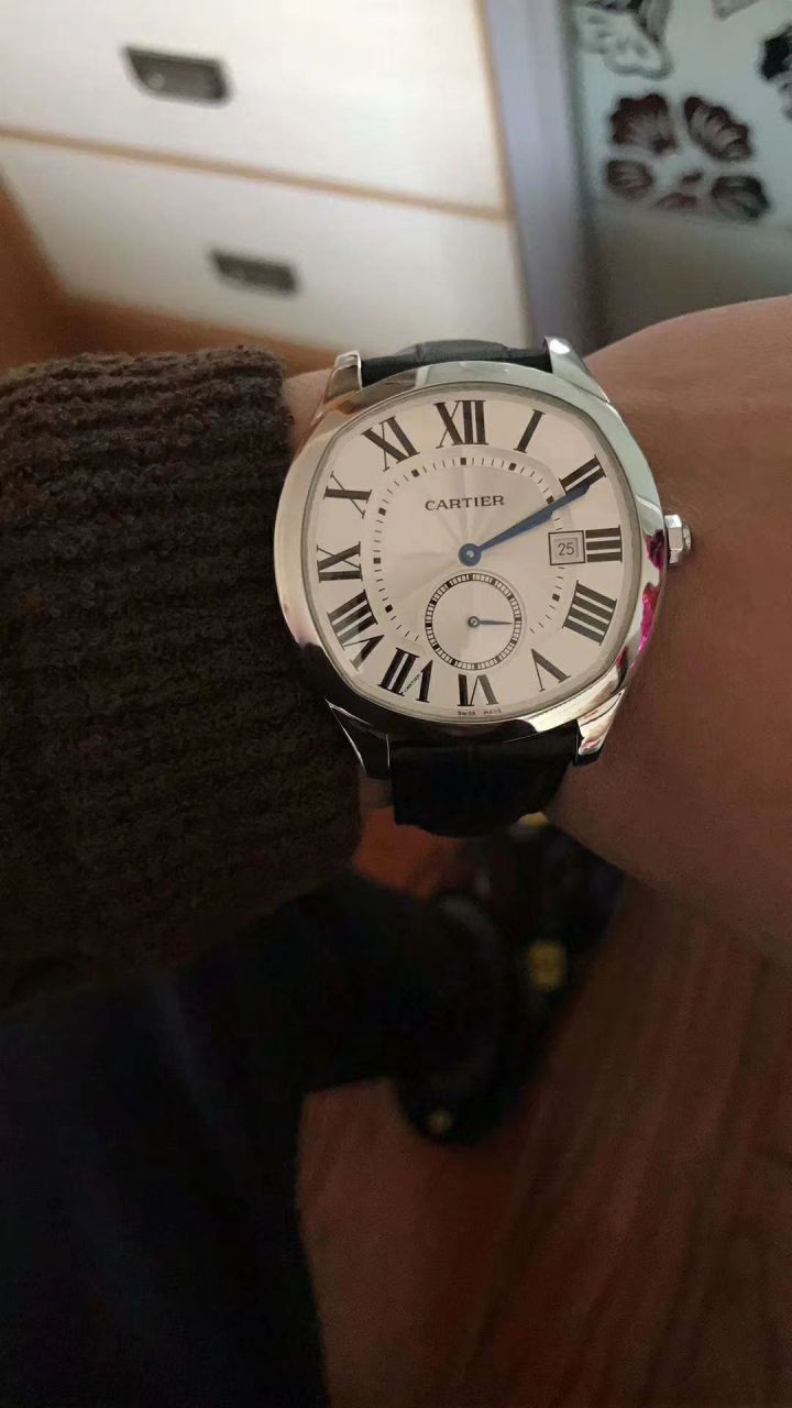 【独家视频测评SY一比一超A高仿手表】 Cartier  DRIVE DE  Cartier  系列WSNM0004枕形 wrist watch  / KBB097