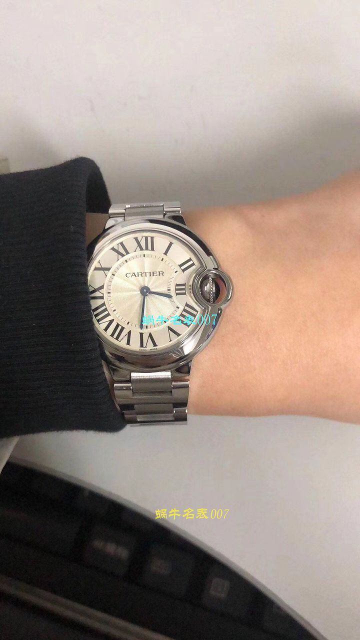 【独家视频测评V6 Factory 一比一高精仿手表】 Cartier  蓝气球系列W6920084女士33毫米石英 wrist watch  / KAC080