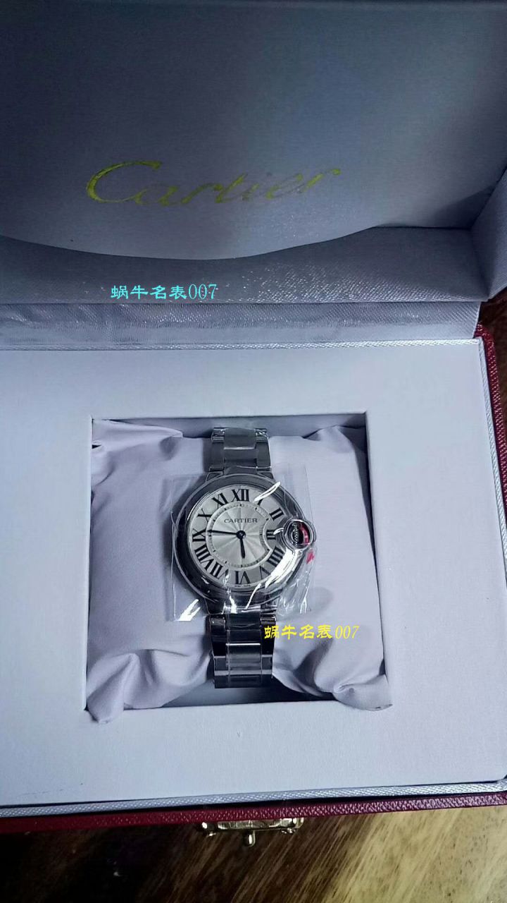 【独家视频测评V6 Factory 一比一高精仿手表】 Cartier  蓝气球系列W6920084女士33毫米石英 wrist watch  / KAC080