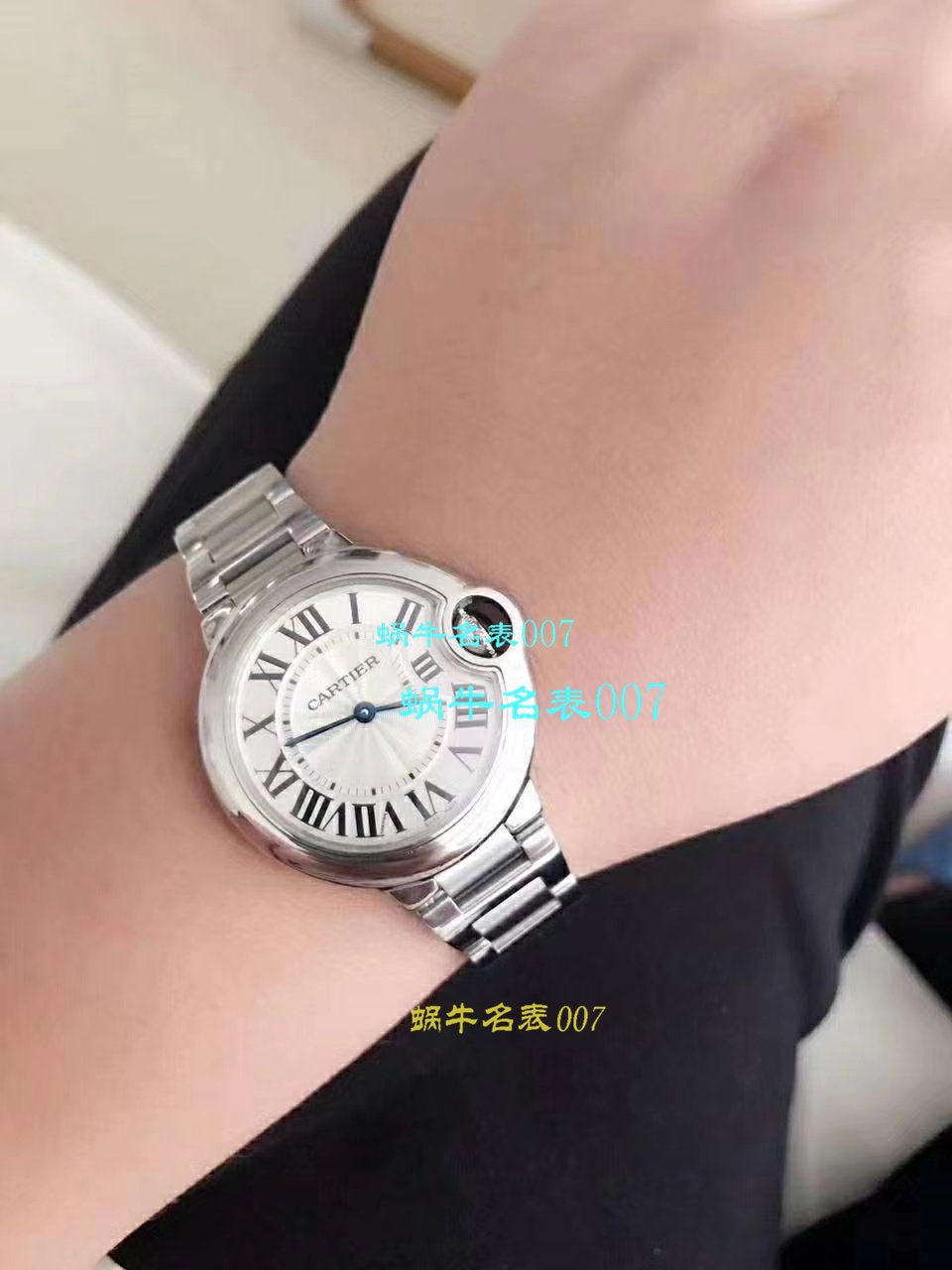 【独家视频测评V6 Factory 一比一高精仿手表】 Cartier  蓝气球系列W6920084女士33毫米石英 wrist watch  / KAC080