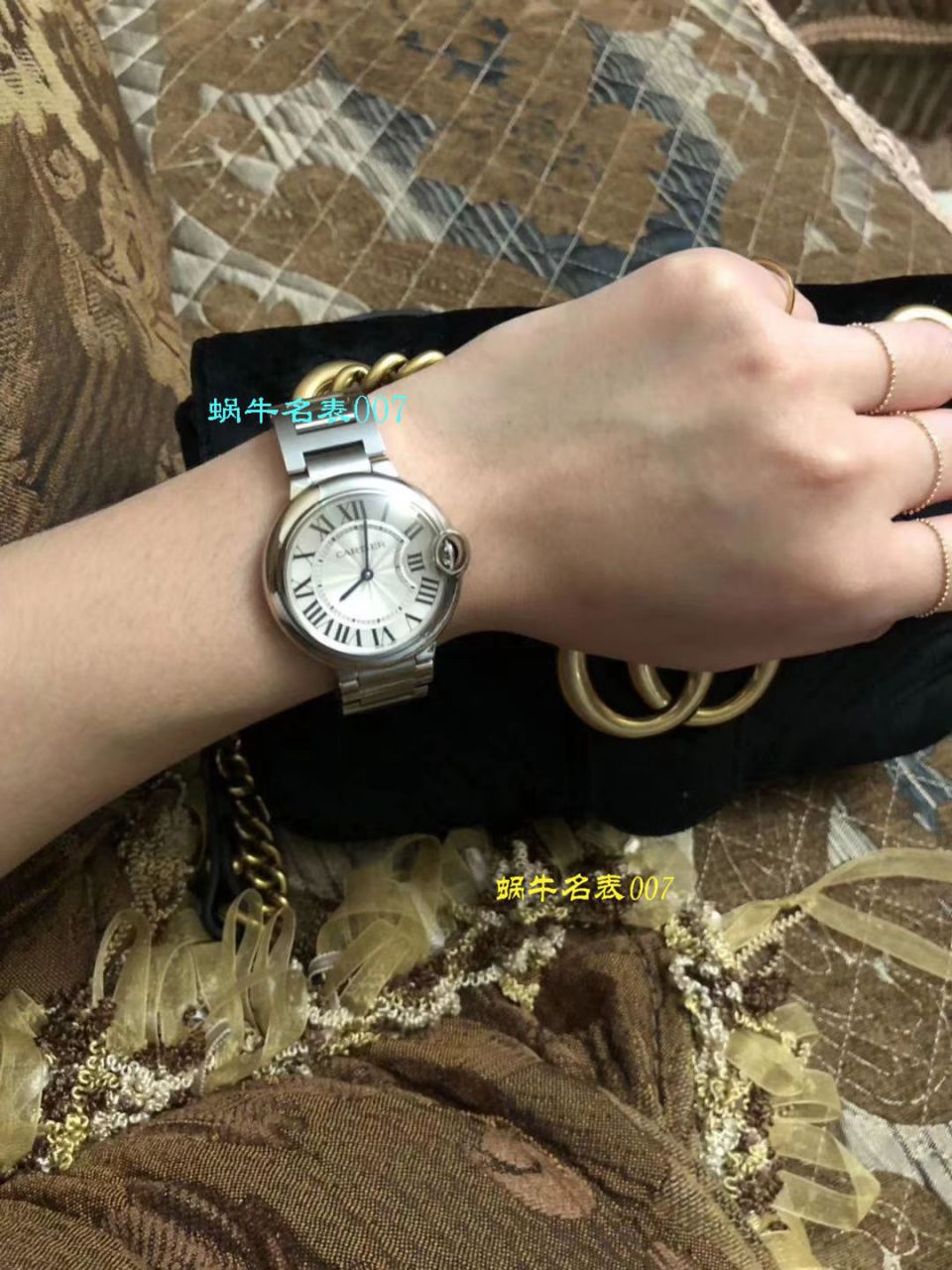 【独家视频测评V6 Factory 一比一高精仿手表】 Cartier  蓝气球系列W6920084女士33毫米石英 wrist watch  / KAC080