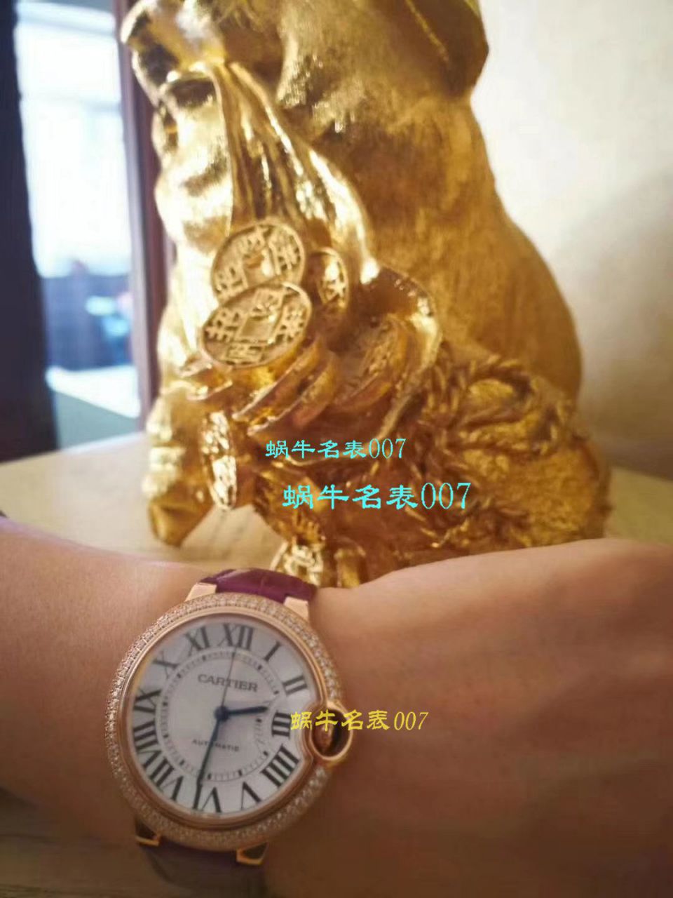 【独家视频测评HBBV6一比一超A高仿手表】 Cartier  蓝气球系列W6920100女士33毫米机械版本 wrist watch  / K060