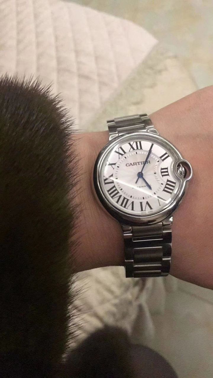 【独家视频解析V6 Factory 一比一超A高仿手表】 Cartier  蓝气球系列小号33毫米机械女表W6920071/W6920085 / K117
