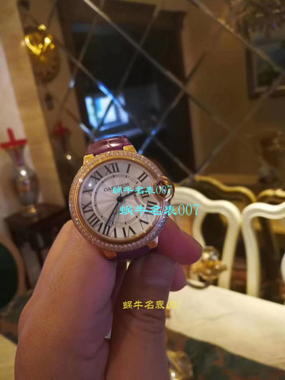 【独家视频测评HBBV6一比一超A高仿手表】 Cartier  蓝气球系列W6920100女士33毫米机械版本 wrist watch  / K060