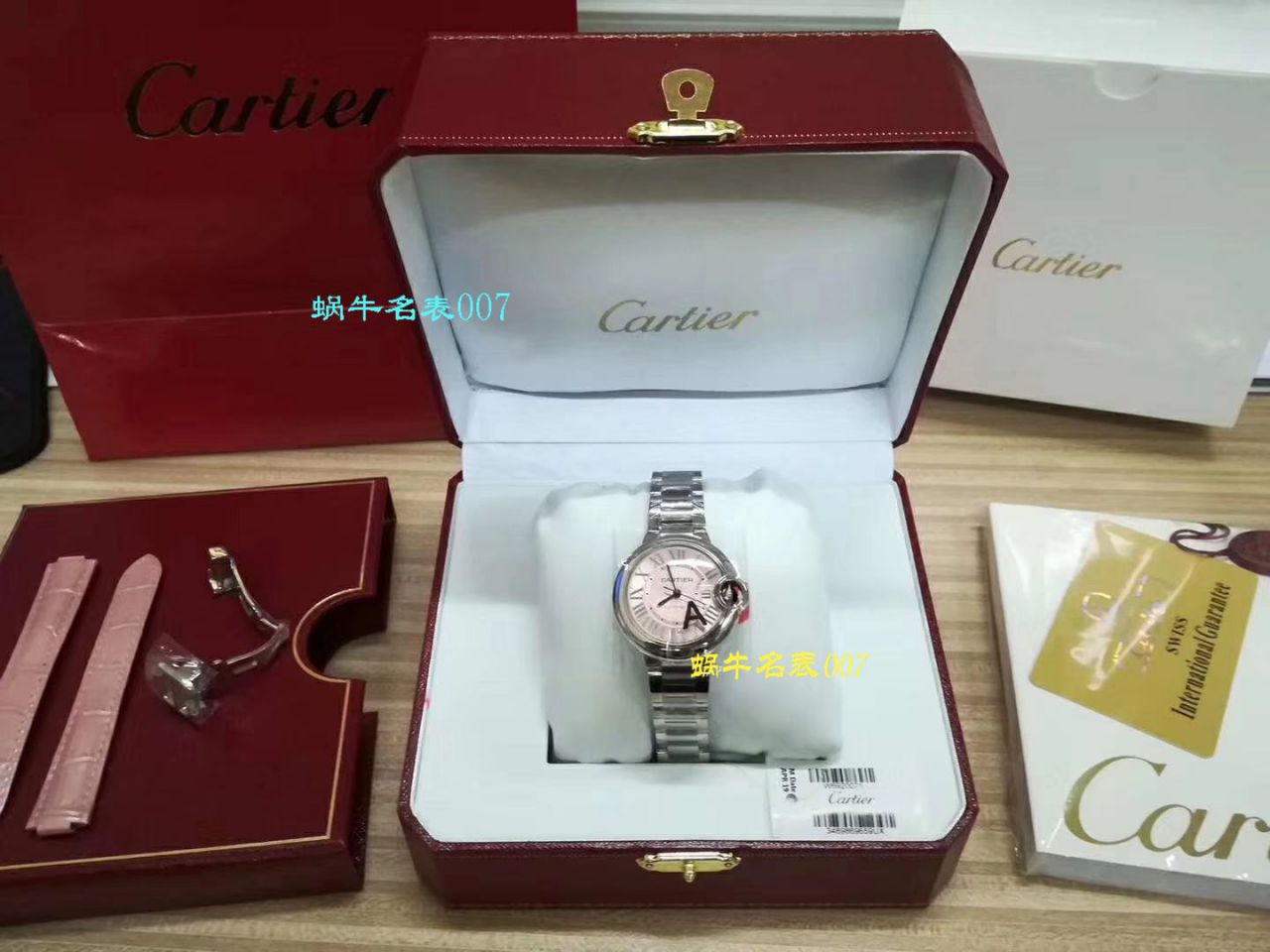 【独家视频解析V6 Factory 一比一超A高仿手表】 Cartier  蓝气球系列小号33毫米机械女表W6920071/W6920085 / K117