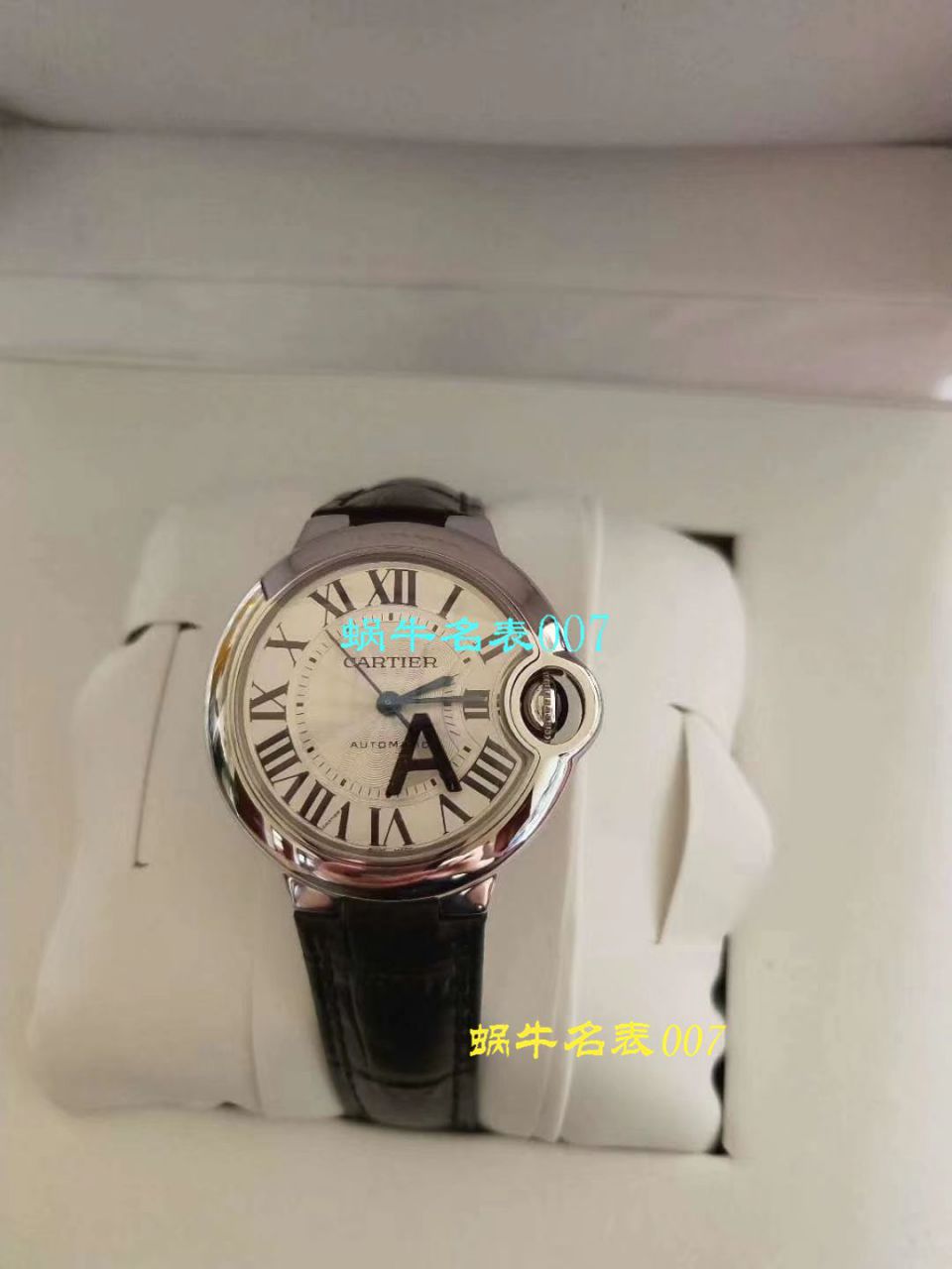 【独家视频解析V6 Factory 一比一超A高仿手表】 Cartier  蓝气球系列小号33毫米机械女表W6920071/W6920085 / K117