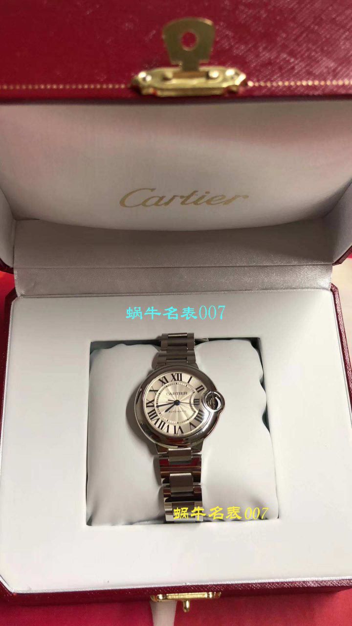 【独家视频测评HBBV6一比一超A高仿手表】 Cartier  蓝气球系列W6920100女士33毫米机械版本 wrist watch  / K060