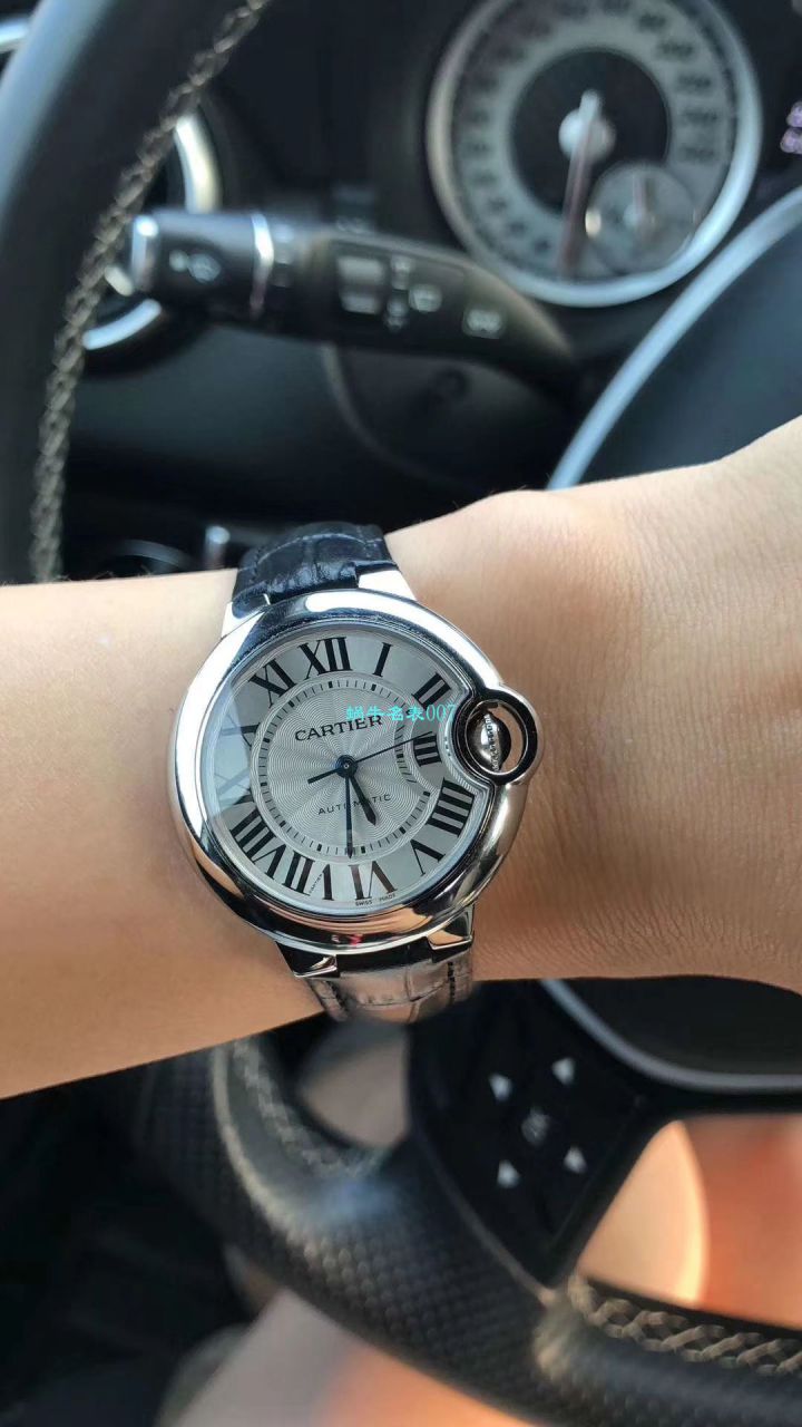 【独家视频解析V6 Factory 一比一超A高仿手表】 Cartier  蓝气球系列小号33毫米机械女表W6920071/W6920085 / K117