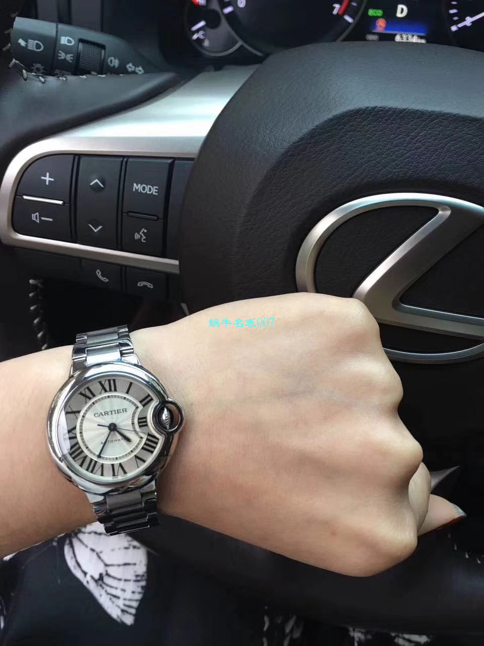 【独家视频解析V6 Factory 一比一超A高仿手表】 Cartier  蓝气球系列小号33毫米机械女表W6920071/W6920085 / K117