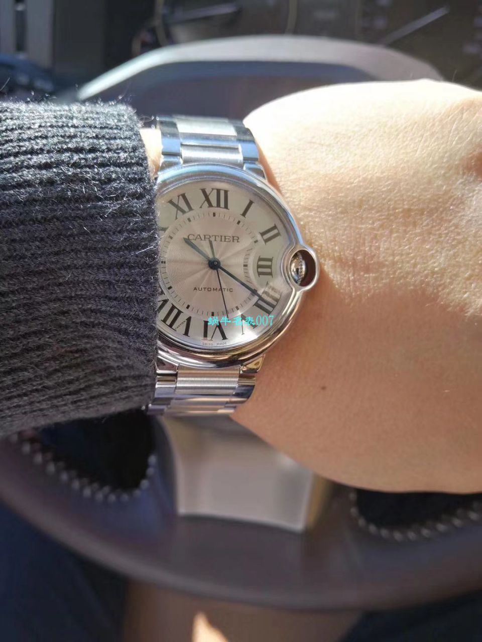 【独家视频解析V6 Factory 一比一超A高仿手表】 Cartier  蓝气球系列小号33毫米机械女表W6920071/W6920085 / K117