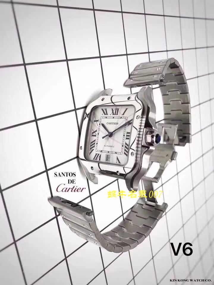 【V6 Factory 一比一超A top 高仿手表】 Cartier   Santos 系列WSSA0009男女情侣 wrist watch  / K165