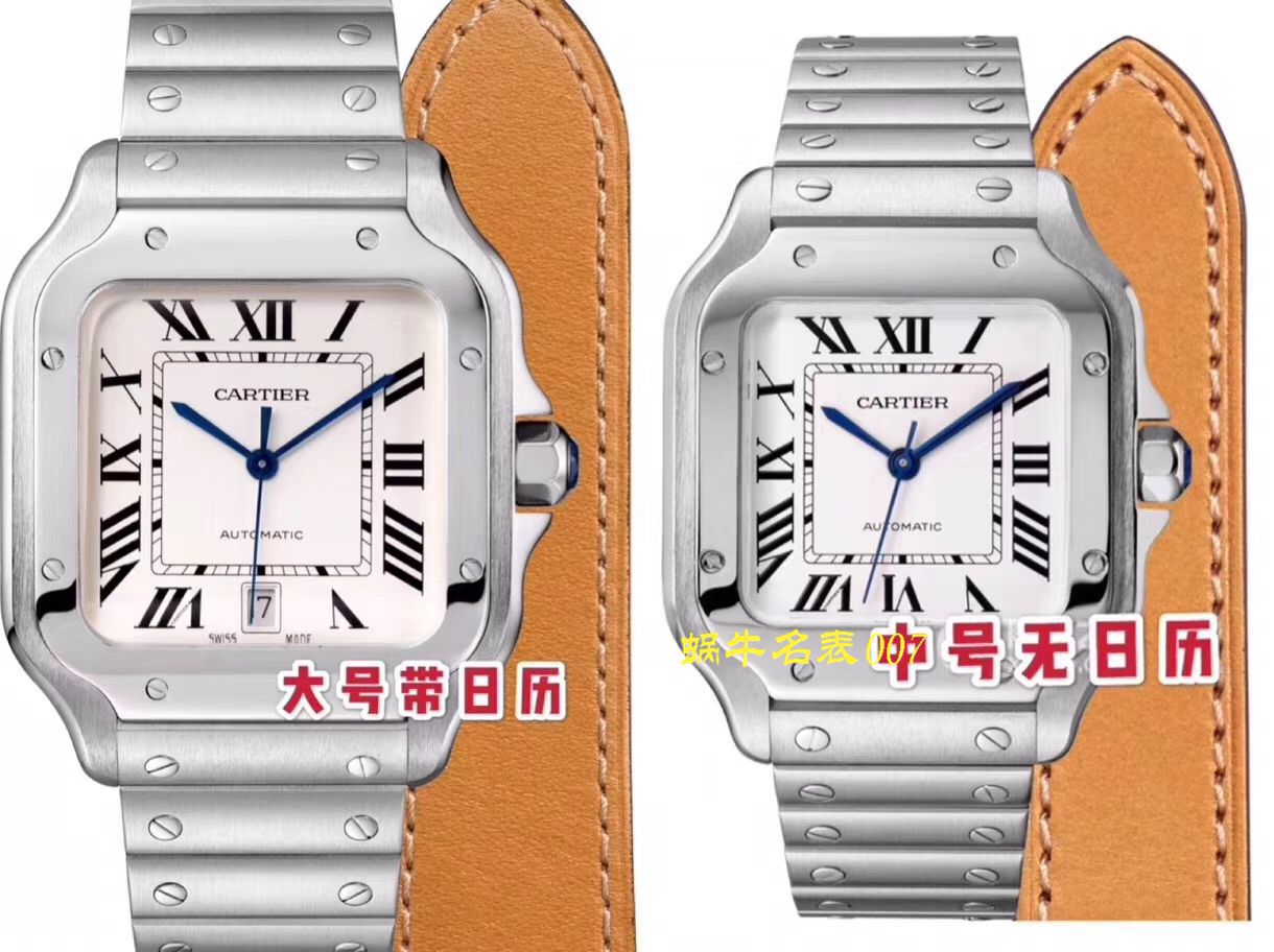 【V6 Factory 一比一超A top 高仿手表】 Cartier   Santos 系列WSSA0009男女情侣 wrist watch  / K165