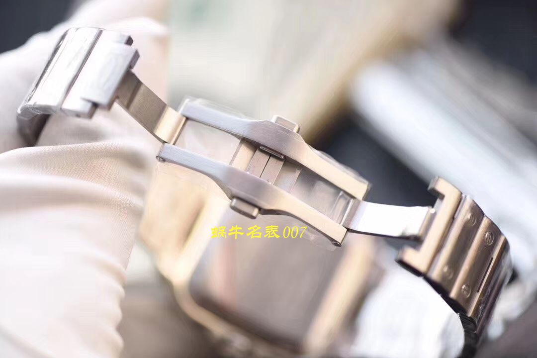 【 Video analysis V6 Factory  top 复刻高仿表】 Cartier   Santos 系列WSSA0009（大号）,WSSA0010（中号） wrist watch  / K226