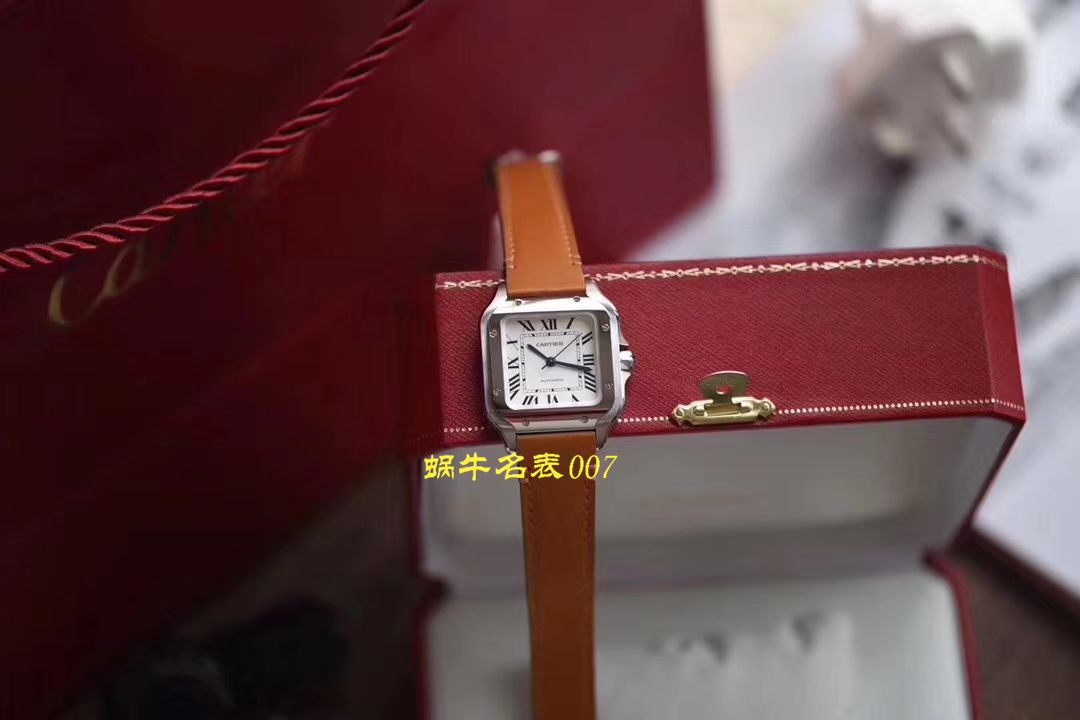 【 Video analysis V6 Factory  top 复刻高仿表】 Cartier   Santos 系列WSSA0009（大号）,WSSA0010（中号） wrist watch  / K226