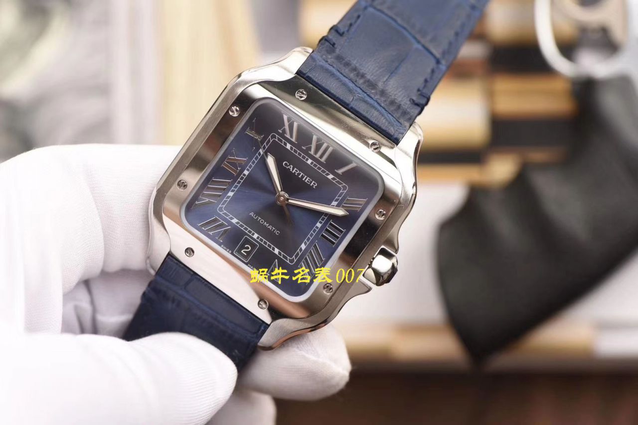 【V6 Factory 一比一 Cartier 复刻高仿手表】 Cartier   Santos 系列WSSA0013（大号） wrist watch  / K223