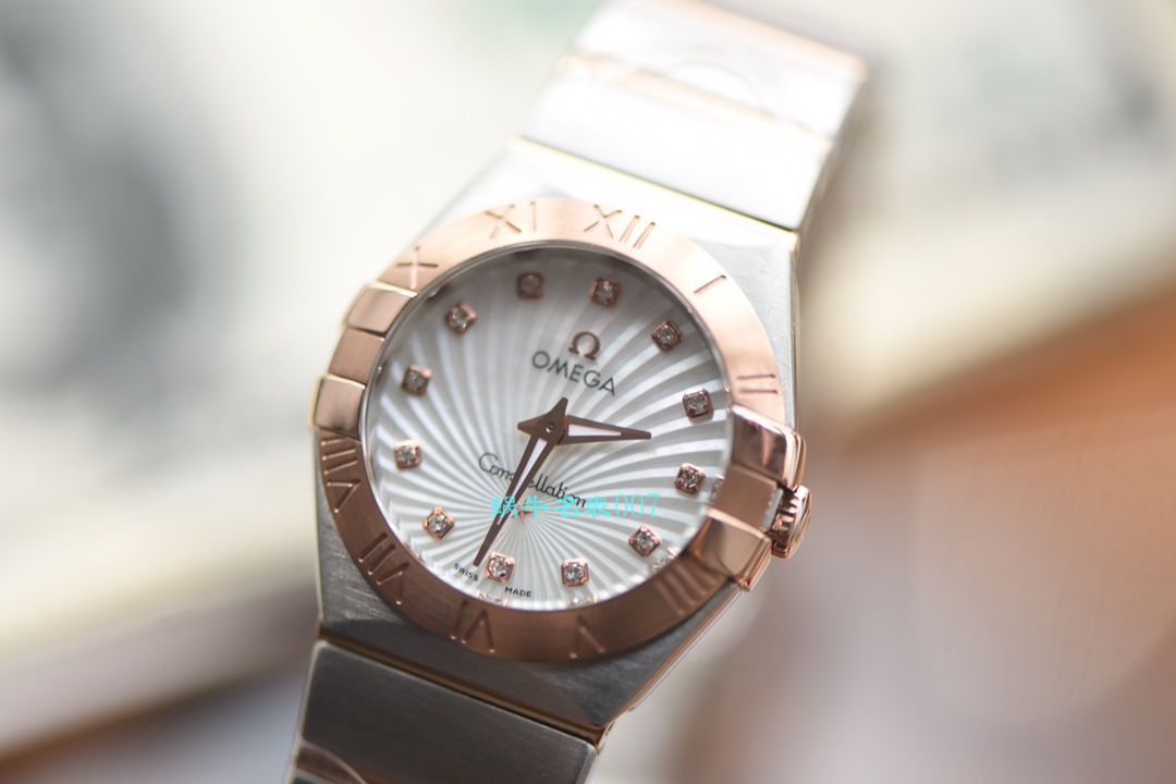 OMEGA Constellation 系列123.10.27.60.57.001女士石英 wrist watch （多色可选）【 Video analysis SSS一比一超A高仿手表】 / MAI310
