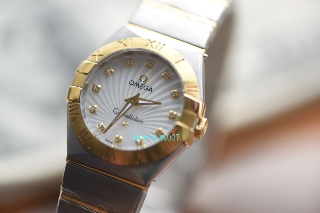 OMEGA Constellation 系列123.10.27.60.57.001女士石英 wrist watch （多色可选）【 Video analysis SSS一比一超A高仿手表】 / MAI310