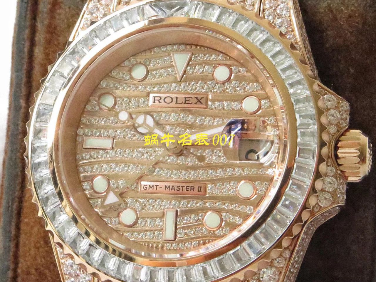 【 Rolex 复刻高仿表】 Rolex  GMT MASTER II系列116769TBR-74779B wrist watch  / R322