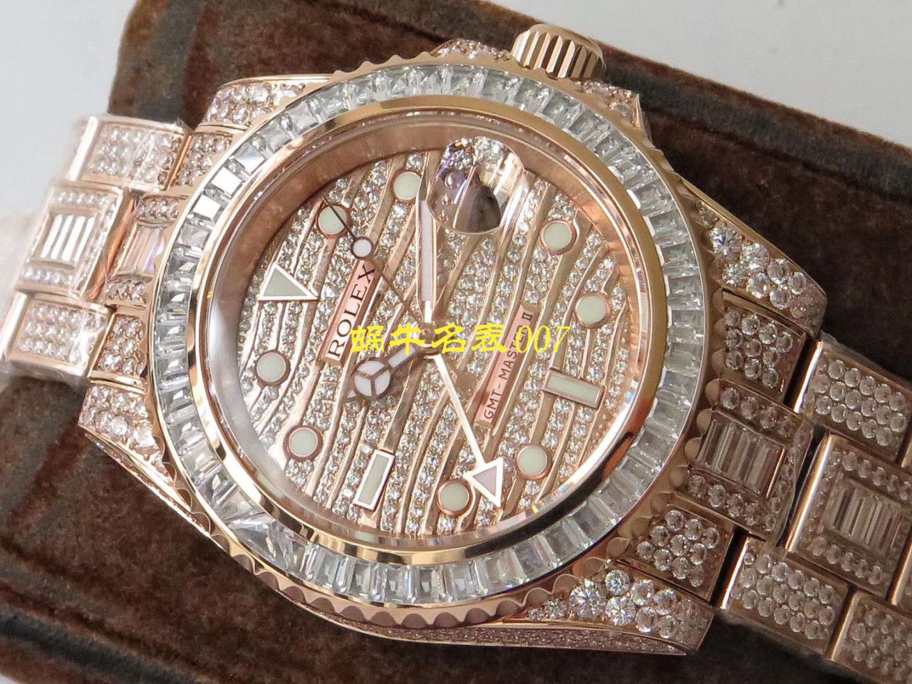 【 Rolex 复刻高仿表】 Rolex  GMT MASTER II系列116769TBR-74779B wrist watch  / R322
