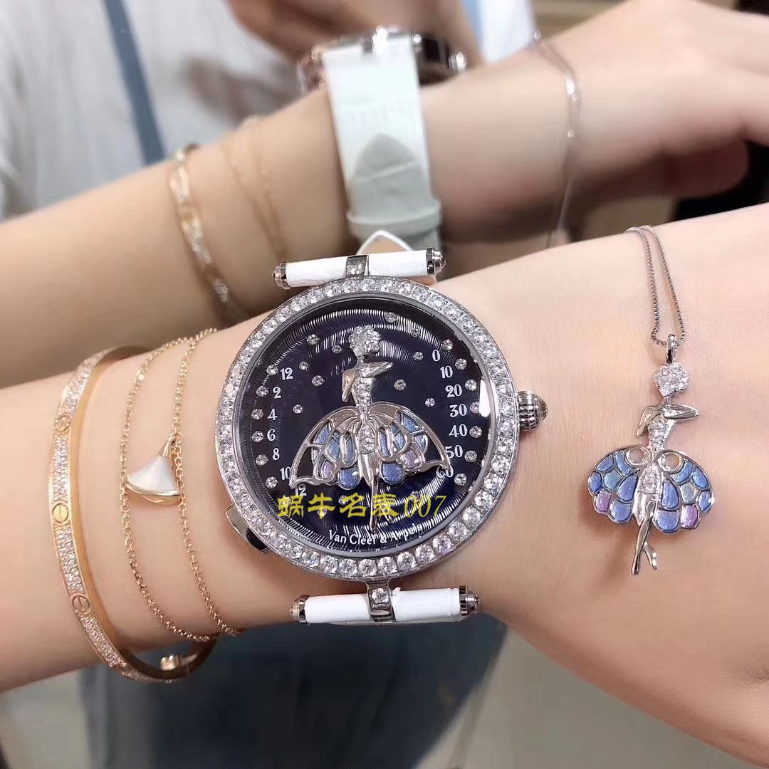 【5G Factory Van Cleef & Arpels复刻高仿女表舞动天使】梵克雅宝诗意复杂功能系列VCARO4F200 wrist watch  / VCA06