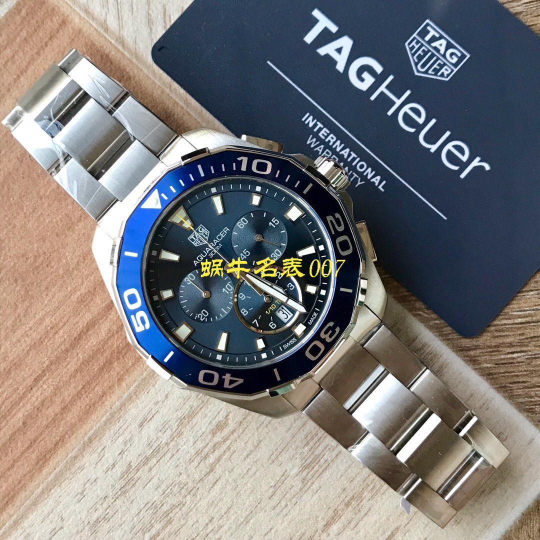【渠道原单Tagheuer石英计时表】 TAG Heuer 竞潜系列CAY111B.BA0927，CAY111A.BA0927 wrist watch  / TG077