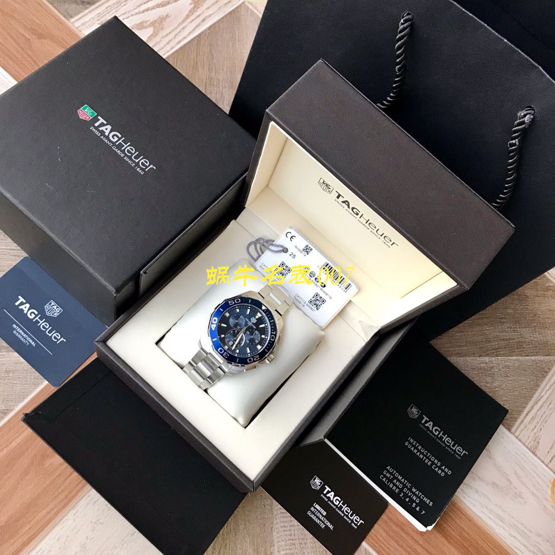 【渠道原单Tagheuer石英计时表】 TAG Heuer 竞潜系列CAY111B.BA0927，CAY111A.BA0927 wrist watch  / TG077