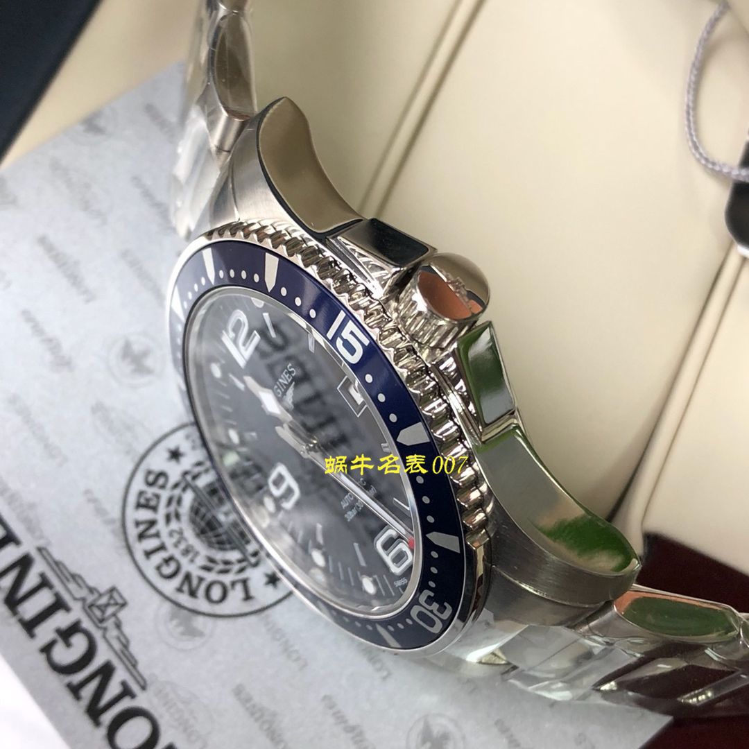 【渠道原单】 Longines 康卡斯潜水系列L3.742.4.96.6 wrist watch  / L117