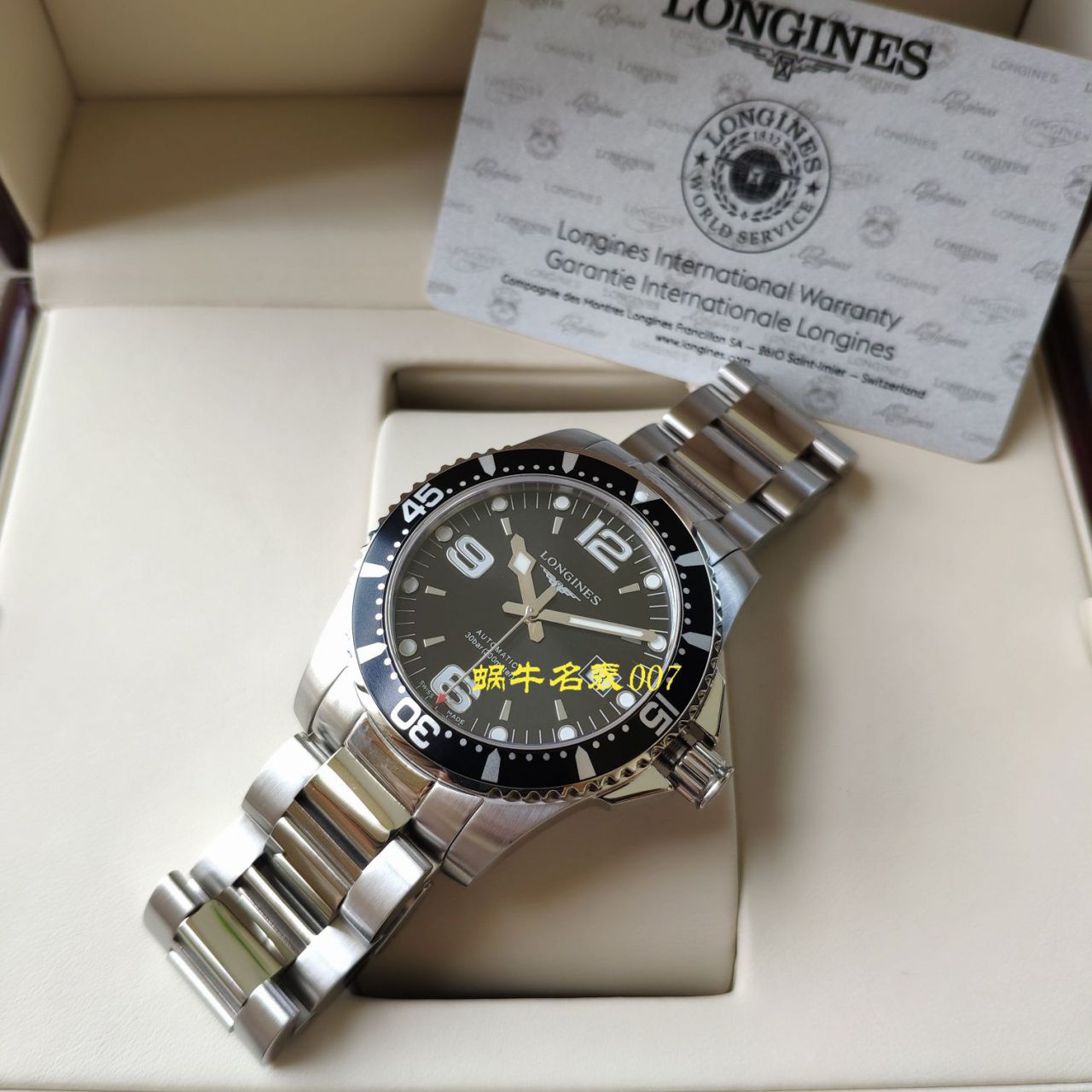 【渠道原单Longines】 Longines 康卡斯潜水系列L3.742.4.56.6 wrist watch  / L116