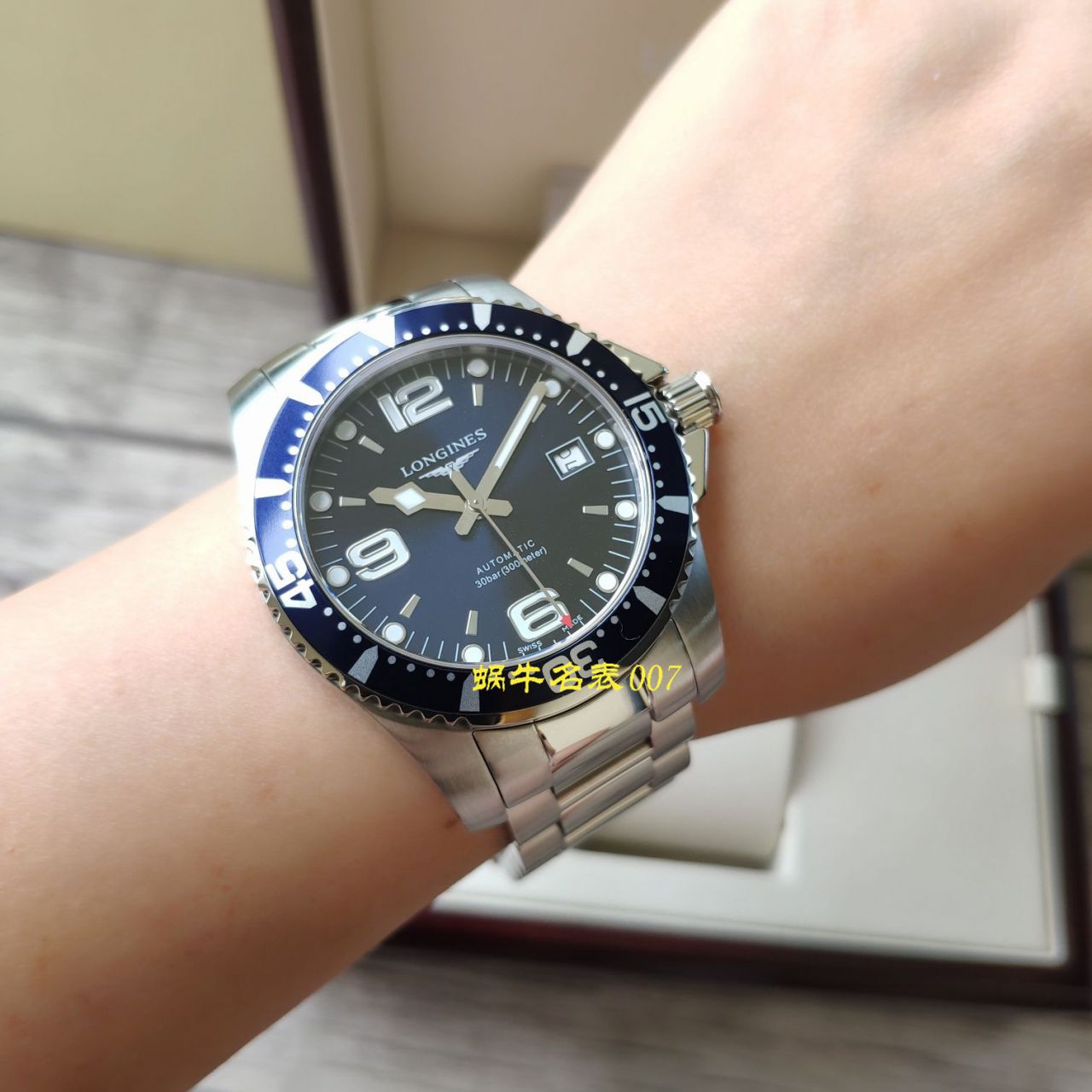 【渠道原单Longines】 Longines 康卡斯潜水系列L3.742.4.56.6 wrist watch  / L116
