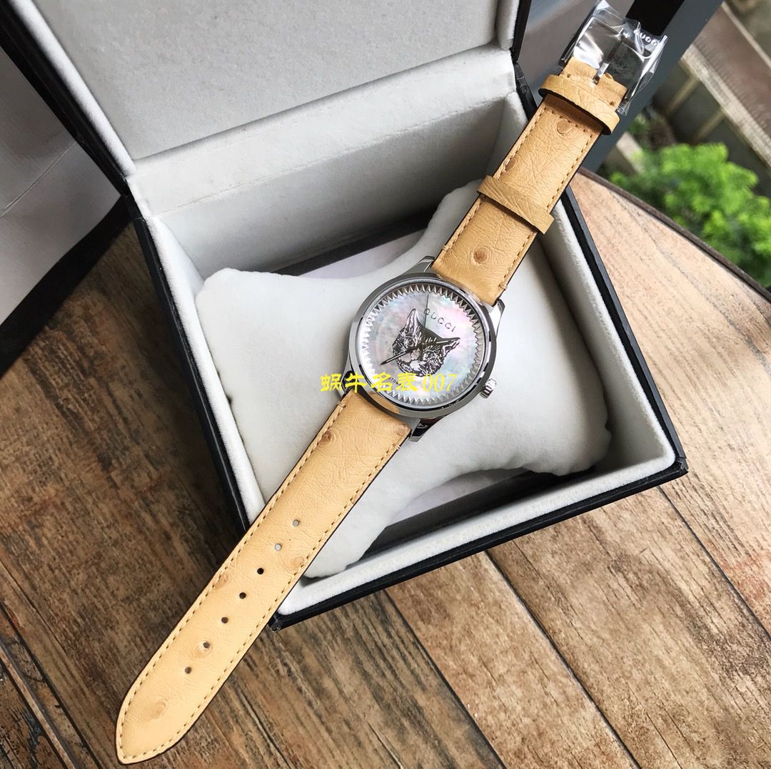 【Gucci渠道原单】古驰G-TIMELESS系列YA1264112猫头，YA1264113灵蛇女士 wrist watch  / GUCCIKK18