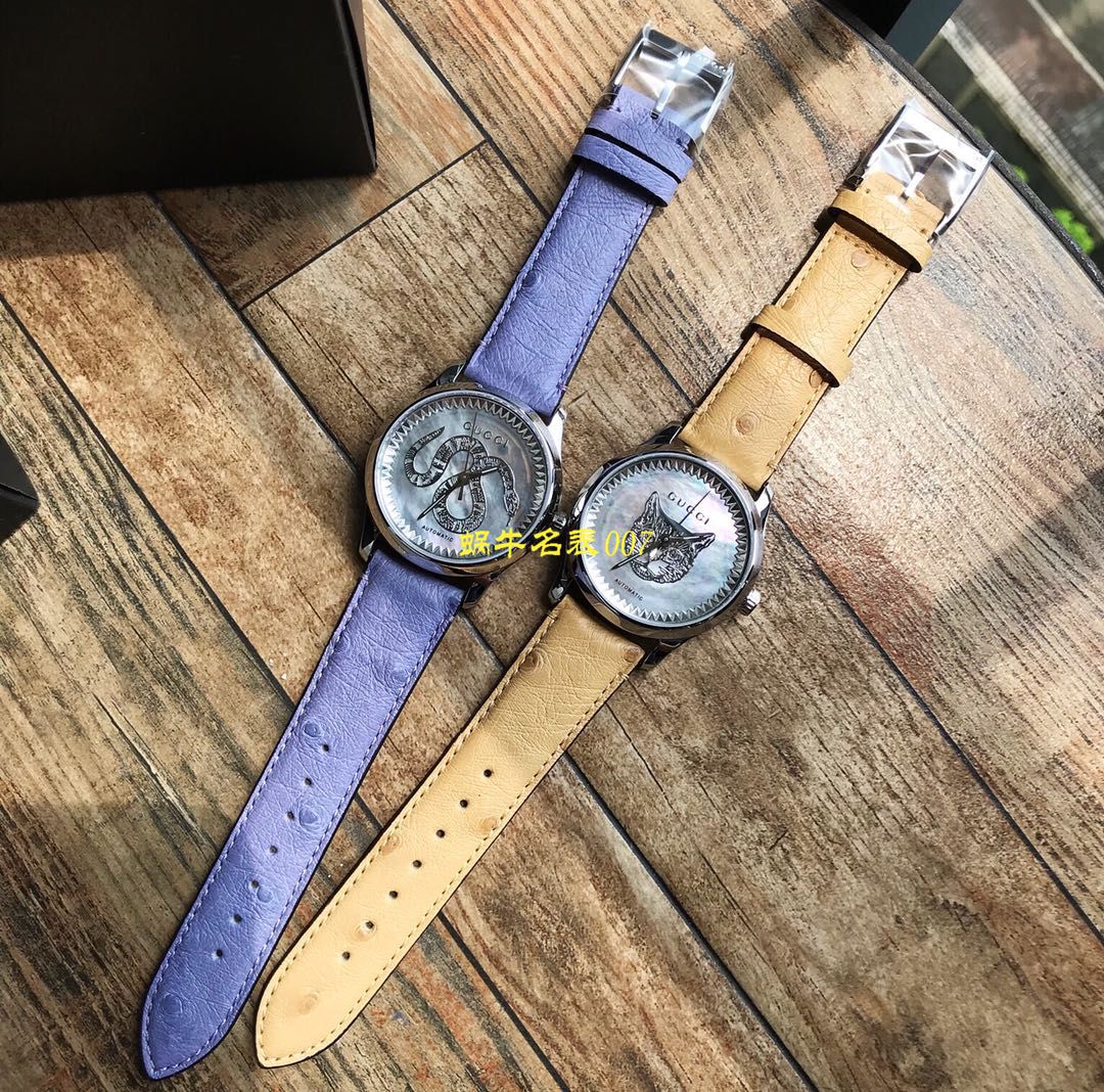 【Gucci渠道原单】古驰G-TIMELESS系列YA1264112猫头，YA1264113灵蛇女士 wrist watch  / GUCCIKK18