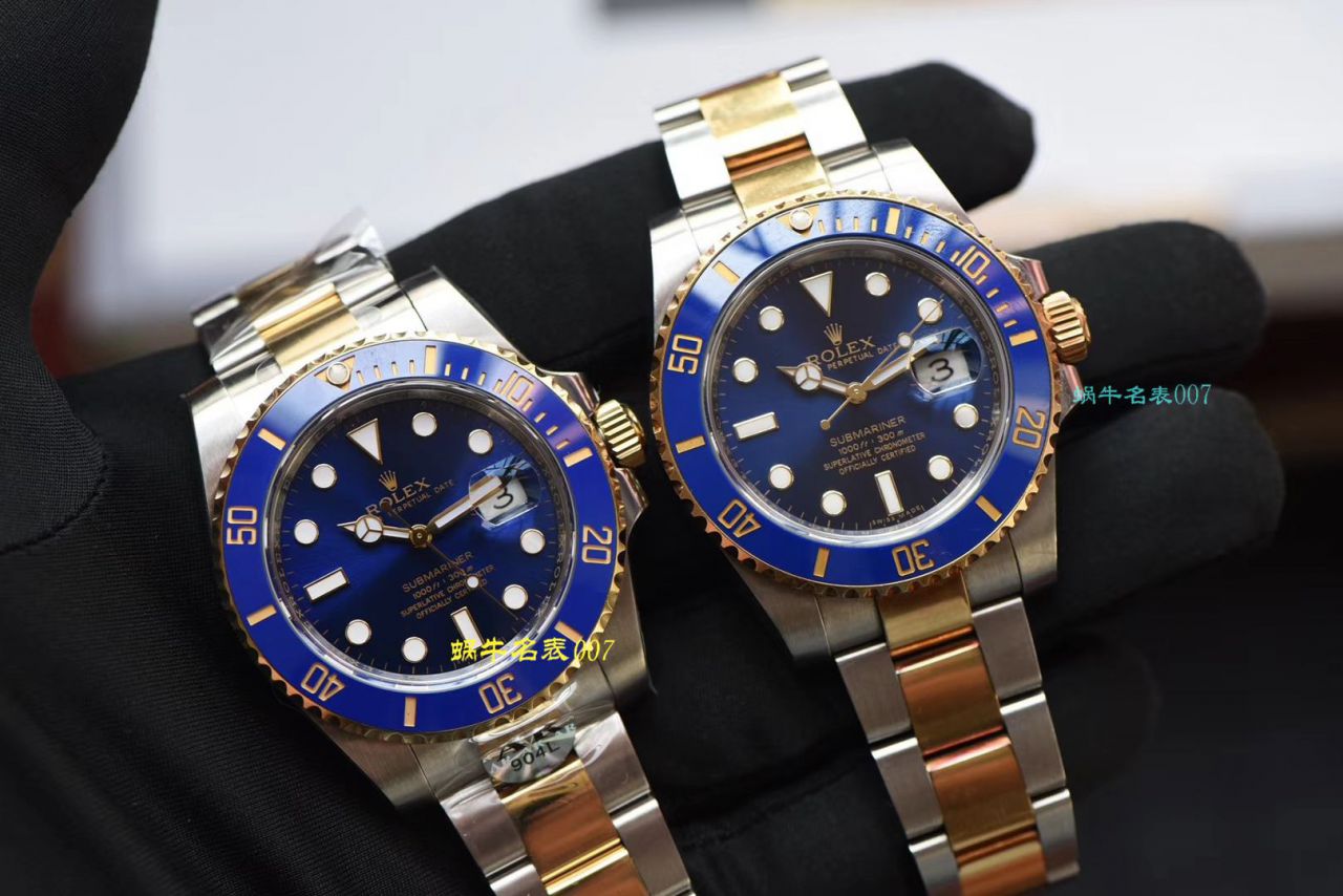 【AR Factory Rolex复刻高仿表】 Rolex  Submariner 型系列116613LB-97203 蓝盘 wrist watch (904钢间金蓝水鬼) / R369