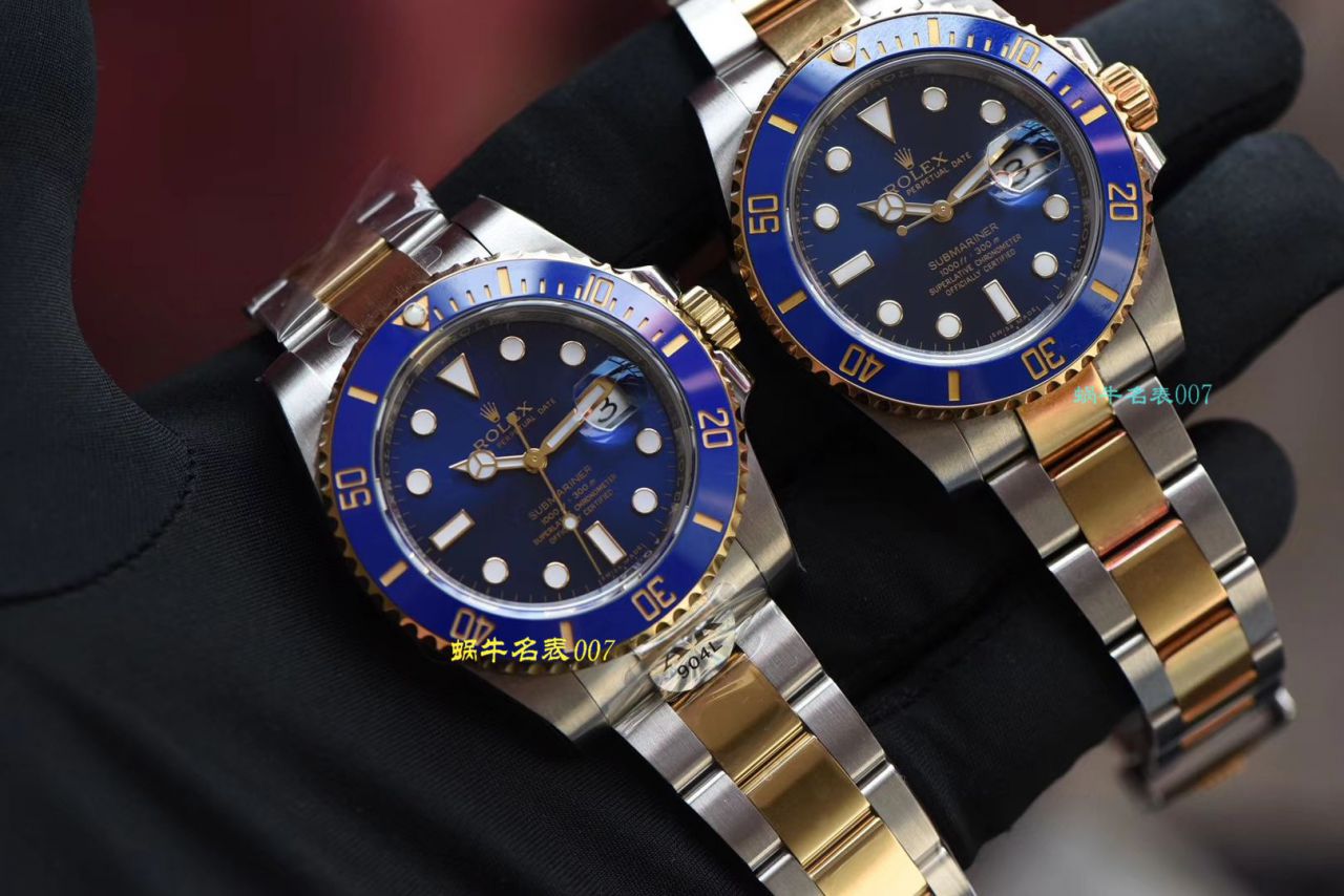 【AR Factory Rolex复刻高仿表】 Rolex  Submariner 型系列116613LB-97203 蓝盘 wrist watch (904钢间金蓝水鬼) / R369