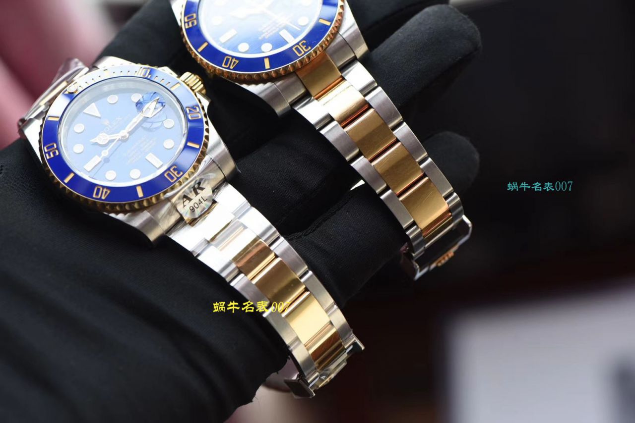 【AR Factory Rolex复刻高仿表】 Rolex  Submariner 型系列116613LB-97203 蓝盘 wrist watch (904钢间金蓝水鬼) / R369