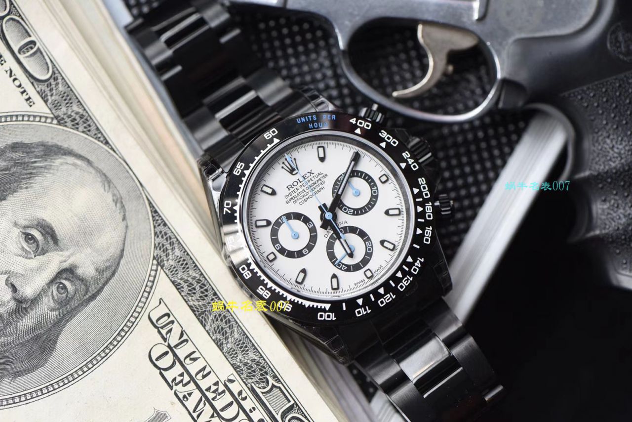 【台湾 Factory 复刻高仿手表】 Rolex  Cosmograph Daytona  Ditongna 系列116500LN超高颜值酷黑熊猫迪特别版 / R370
