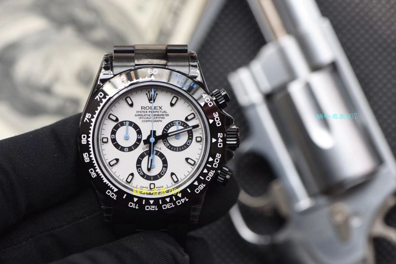 【台湾 Factory 复刻高仿手表】 Rolex  Cosmograph Daytona  Ditongna 系列116500LN超高颜值酷黑熊猫迪特别版 / R370