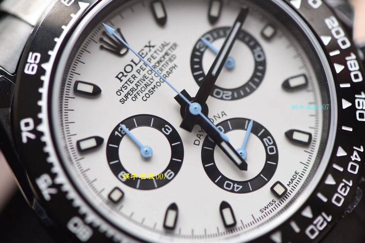 【台湾 Factory 复刻高仿手表】 Rolex  Cosmograph Daytona  Ditongna 系列116500LN超高颜值酷黑熊猫迪特别版 / R370