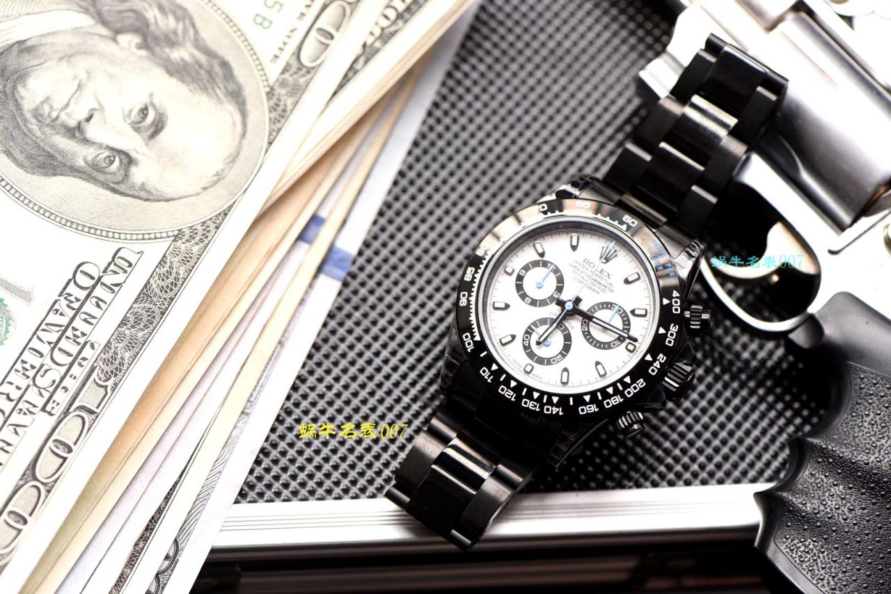 【台湾 Factory 复刻高仿手表】 Rolex  Cosmograph Daytona  Ditongna 系列116500LN超高颜值酷黑熊猫迪特别版 / R370
